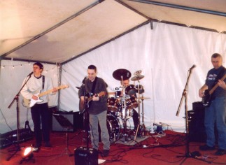 spex in a tent